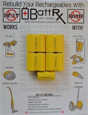 Black & Decker 10.8V NiCad Rechargeable Battery Rebuild Kit