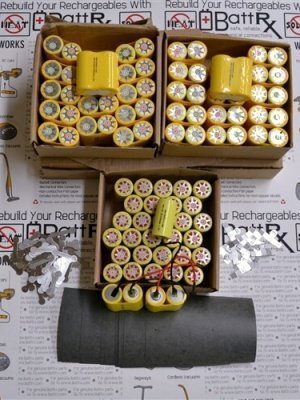 Battrx Contractor Packs - Rebuild Ten 18V NiCad Battery Packs